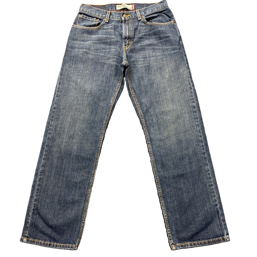 Levis 559 Jeans Men 31x32 Relaxed Straight Fit Blue Denim VTG Y2K Cowboy Biker